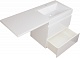 Style Line Мебель для ванной Даллас 150 R Люкс Plus 2 ящика подвесная белая – фотография-31